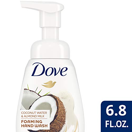 Пенящееся Средство за измиване на ръцете на Dove с кокосова вода и бадемово мляко Ефективно Отмива бактериите, чрез подхранване