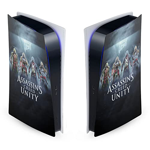 Дизайн на своята практика за главата Официално Лицензиран Assassin ' s Creed Group Unity Key Art Матова повърхност Винил Стикер На Предната панел, Детска Стикер на кожата, която е С