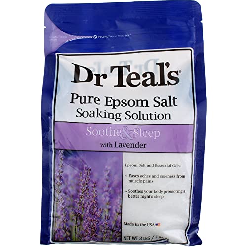 Английска сол с лавандула Dr Teals - Успокоява и усыпляет - 2 пакетчета (само 6 кг)