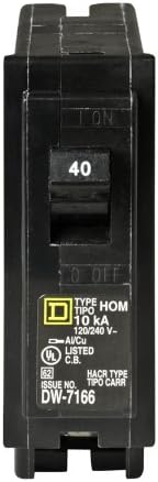 Полюс автоматичен прекъсвач Square D - HOM140CP Homeline на 40 Ампера