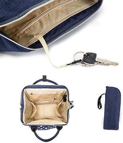 Чанта за бебешки Пелени, Раница, Вграден USB порт За зареждане, по-Големи Памперси, Раница за Памперси