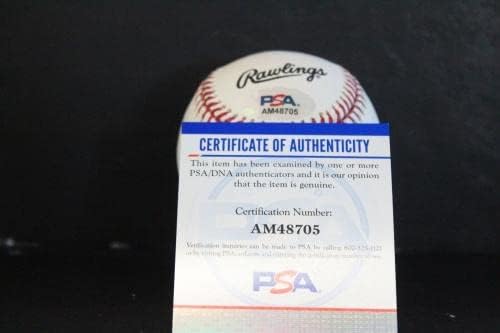 Автограф Лу Брока (HOF 85) Бейзболен Автограф Auto PSA/DNA AM48705 - Бейзболни топки с автографи