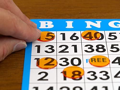 Regal Games - 500 Смесени прозрачни чипове за игра на бинго - 3/4 инча - за хазарта в по-големи групи, игрови балове, зала за игра на бинго и образователни дейности - Възраст от