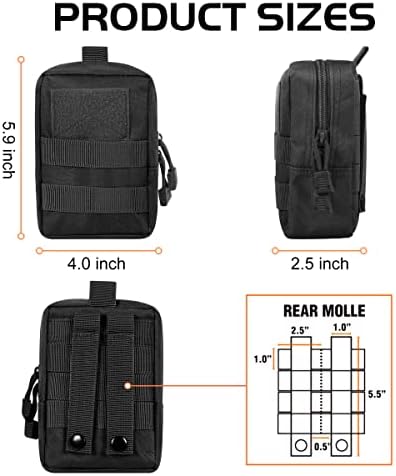 Gogoku 3-Pack Molle Калъф Комбиниран Държач за бутилки С Вода Тактически Molle Седалките Компактна Програма EDC Поясная чанта Пакет