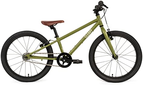 Детски велосипед Cleary Bikes Owl 20 инча - Лесен Една велосипеди за деца - Велосипеди премиум-клас за деца от 5-8 години (Безлюден-зелен)