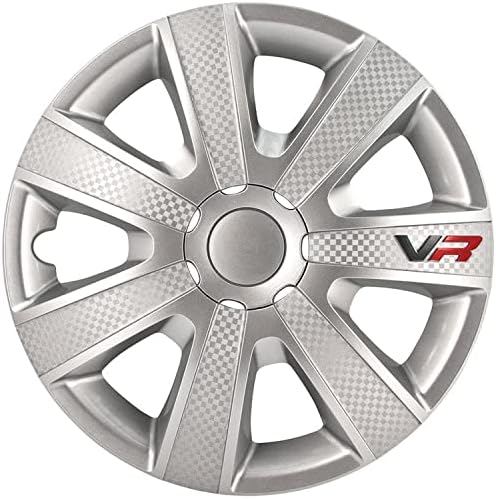 Колела накладки AUTO-STYLE Set VR 15-цолови Сребристи/Карбоновые-Външен вид /Лого