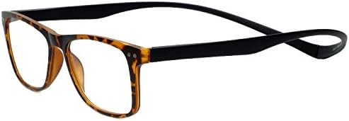 Magz Astoria Класически Квадратни Очила За четене Мъжки/Женски One Power Readers, Висящи На врата, Магнитна Ключалка на Задната