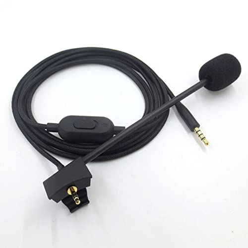 Подмяна на микрофонного кабел Bose QC35 QC35II Бум с регулатор на силата на звука и превключвател на звука, Съвместим със слушалки