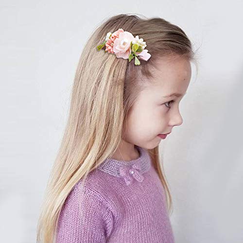 Комплект цветни заколок за коса-Cherrboll, 3 бр. аксесоари с флорални лък за коса за малки момичета, подаръци за тийнейджъри
