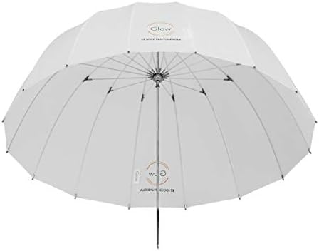 Светлинен Полупрозрачен чадър от фибростъкло със средна дълбочина Glow Easy Lock (33 инча)