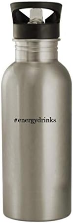 Подаръци Дрънкулки energydrinks - Градинска Бутилка за вода с Хэштегом от Неръждаема Стомана, 20 грама, Сребрист