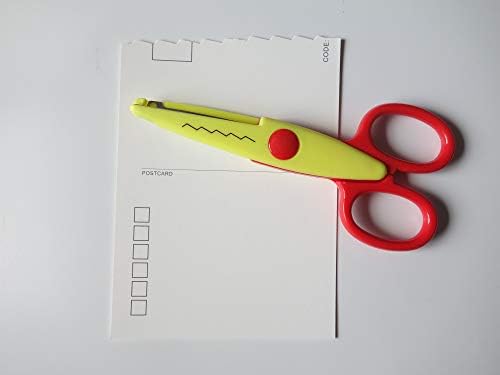 Ножици за рязане на хартия Комплект от 6 Различни Модели Ножици за Бродерия за Учители, Scrapbooking, Албум, Деца, Изкуство