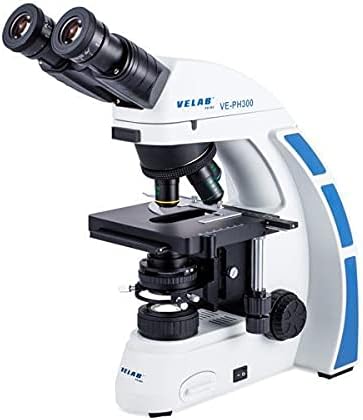 Биологичен Бинокъла микроскоп Velab VE-PH300 с комплект фазов контраст - Гаранция 10 години