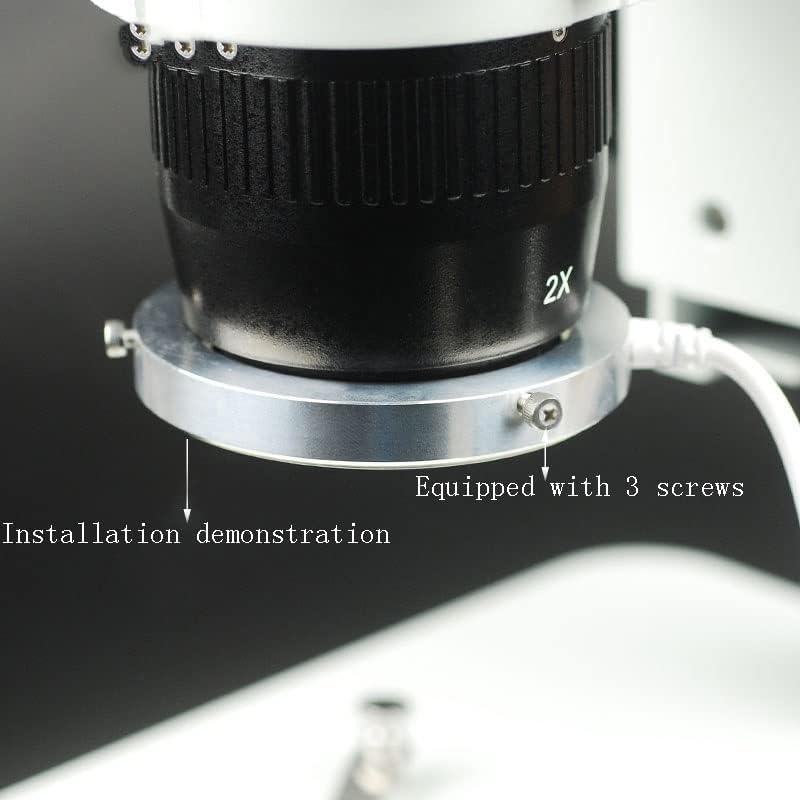 Комплект аксесоари за микроскоп, за възрастен, 60 Led Регулируеми Кръгови Тела, Лампа-Люминатор за Стереоскопичен микроскоп с Увеличение,