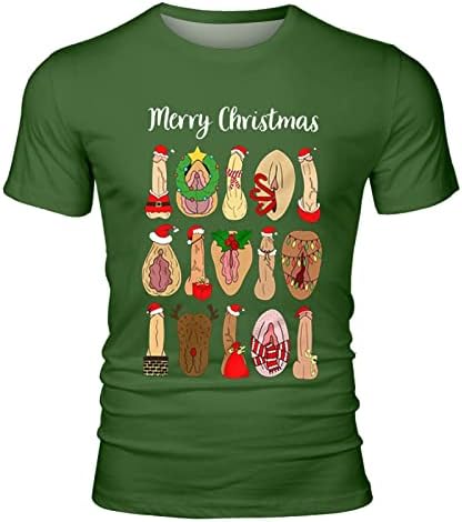 Мъжки Коледни тениски ZDDO с къс ръкав, дизайнерски костюми с грозни коледа принтом, Забавни спортни тениски с графичен дизайн,