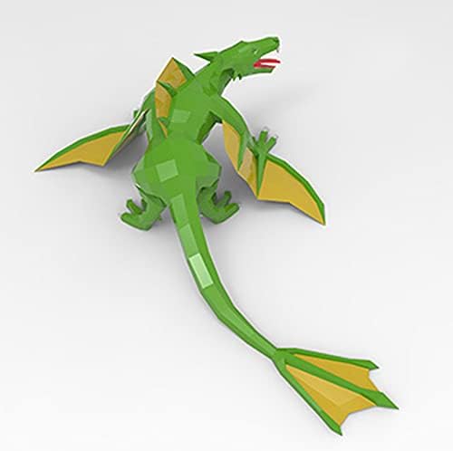 WLL-DP Flying Dragon Look 3D Геометрично Хартиена Занаят, Изкуство за Декорация на Дома Подпори направи си САМ Хартиена Модел Хартиена