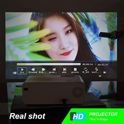 Мини проектор LIUJUN T4 3600 Лумена С поддръжка на Full 1080P LED Proyector с голям екран, Преносим за Домашно кино Smart Video