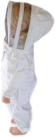 BeeCastle Инфантилен /Детски Защитен костюм за пчеларството Премиум-клас Ｍ от материал със Защитно Покривало за деца (4,26 метра