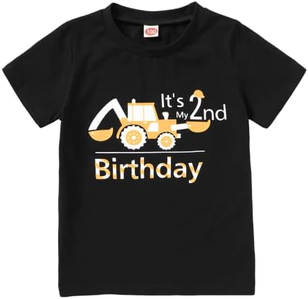 Тениска за Втория Рожден Ден На Малките Момчета И момичета, Две Диви Блузи, Двугодишно на Горно Облекло За Рожден Ден, Съоръжения
