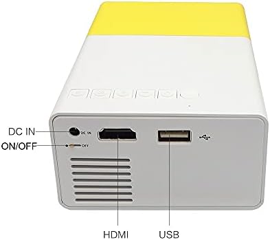 ZLXDP Преносими Led Мини-Прожектор За Домашно Кино, Игри и Видео плейър, Съвместим с SD, USB Високоговорител, детски Проектор YG-300