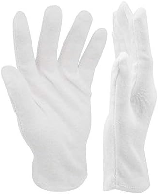 Бели Меки Памучни Ръкавици Ръкавици За работа със Сухи Ръце, Фотография, Художествена Обработка, Проверка на Бижута, Сребърни Монети,