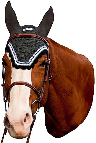Летят шапката за езда със сребрист люрексом и контрастен цвят - Цвета на пони - Тъмно син / Бял Размер - Пълен