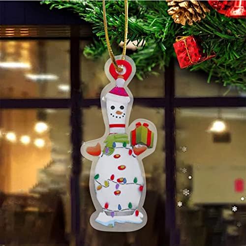 Акрилни Коледен Боулинг Коледно Дърво, Сувенири, Декорация С Кръгло Добра Украса Diamond Висулка Огледала