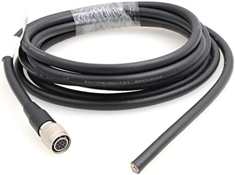 ZBLZGP 12-Пинов конектор Hirose за да се свържете кабела на мо за фотоапарати Basler Sony AVT GIGE (5 М, коляно 12-контакт кабел)