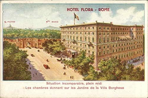 Хотел Flora Рим, Италия Оригиналната антични картичка