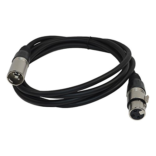 Микрофон кабел HQRP 6 фута XLR-XLR (3-пинов M/F) за стойки за микрофони Behringer ECM8000, C-1, C-2