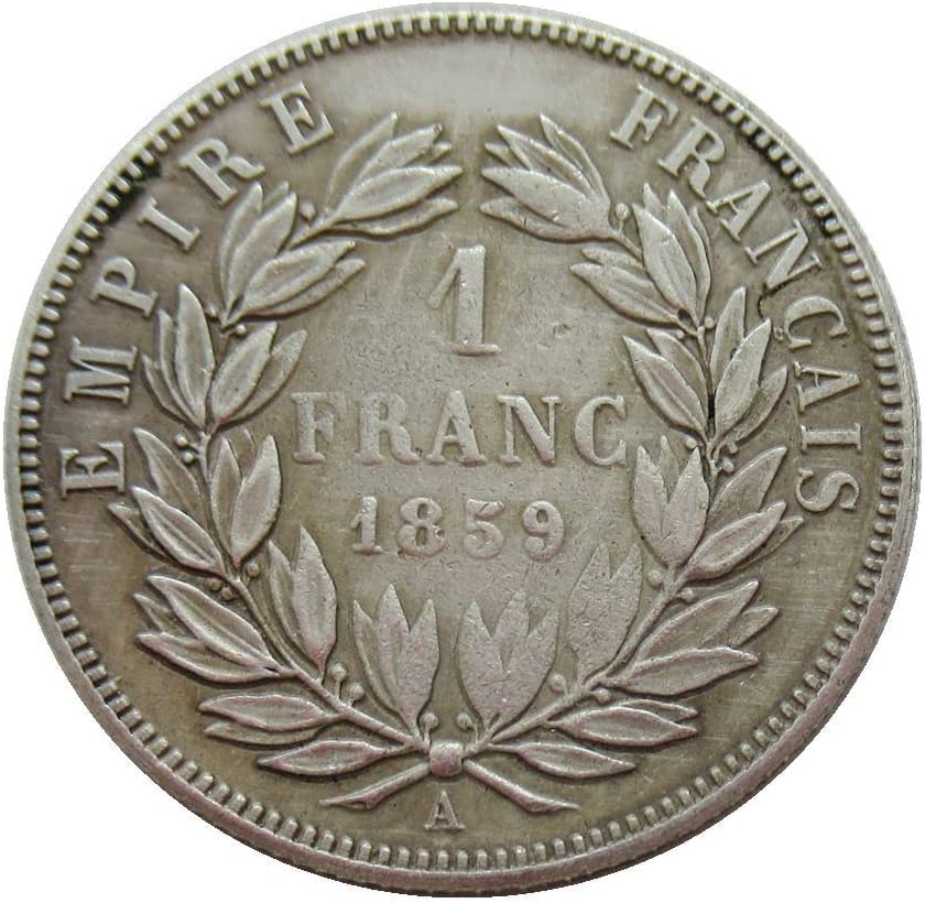 1 Франк 1853-1863 Френски франк Чуждестранна Копирни Монета