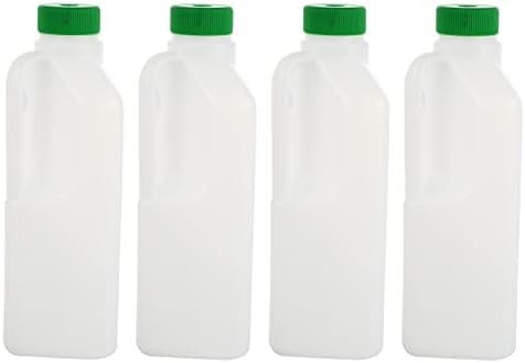 Yardwe Пластмасови Бутилки за мляко 8 бр Бутилка За Мляко За Хранене на Добитък Агнешко Бутилка За Хранене на Телето Капачка За