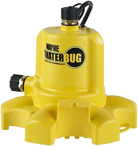 Потопяема помпа WAYNE WWB WaterBUG с технологията Multi-Фло, Жълто и 57729-Помпа за покриване на басейна WYNP WAPC250, Синьо