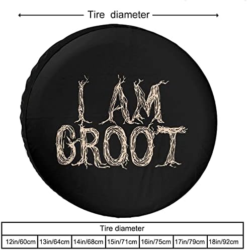 I Am Groot Гуми За Гуми, Защитни Покривала за колелата, които са Устойчиви на Атмосферни Влияния, Универсални за Пътуване с Ремарке,
