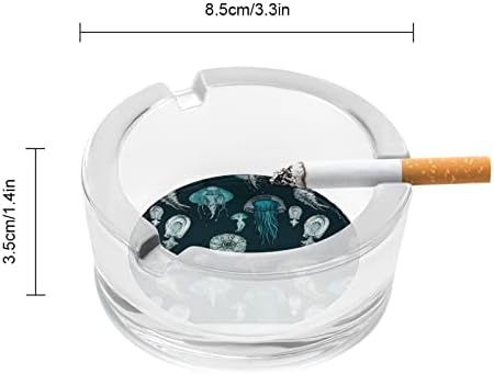 Океански Организми Медуза Цигара Стъклени Пепелници През Цялата Титуляр За Пушачи Пепелник За Декорация На Дома Плотове На Хотела