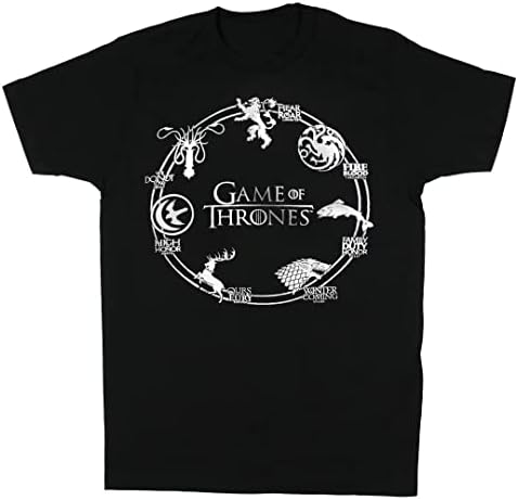 Ризи Game of Thrones за Мъже, Тениски със къс ръкав, Мъжки Тениски, Потници Черен цвят