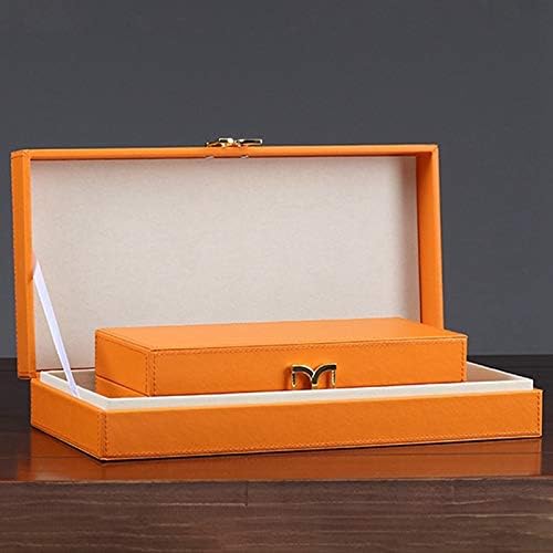 Anncus Модерна Проста Ковчег За Съхранение на Бижута Модел Room Home Оранжево Мек Интериор - (Цвят: зелен)