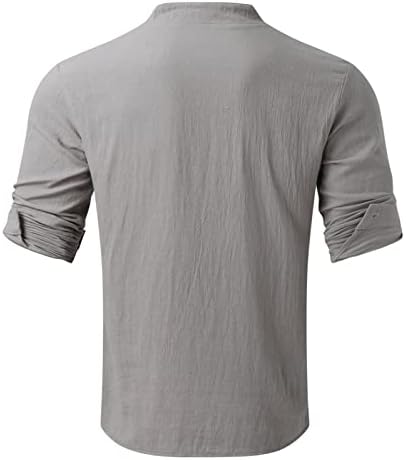 2022 Нови Мъжки Ризи Мъжки Яка Памучна Ленена Риза С Принтом Модерен Топ Тениска С Дълъг Ръкав Tech Running Shirt