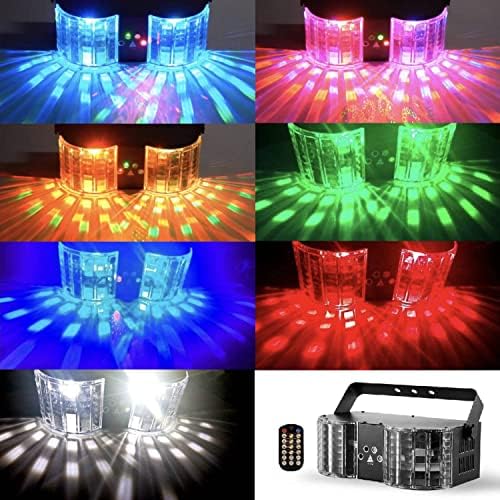 DJ-осветителни тела за партита, BSYUN RGB LED Butterfly Disco DJ-осветителни тела с Активируемым звук Стробоскопическим ефект, Съвместими с контролер DMX 512 и дистанционно управлен