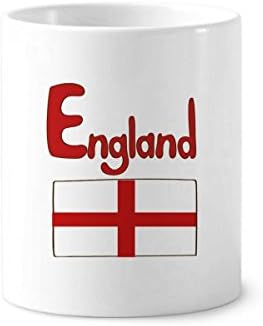 Национален Флаг На Англия Червено Модел Държач За Четка За Зъби, Химикалка, Чаша, Керамична Чиния, Чаша За Моливи
