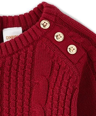 Ръчно плетени пуловери с дълъг ръкав за малки момичета и деца Gymboree