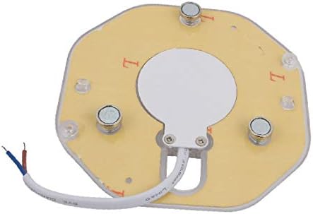 X-DREE 3шт AC185-265V 12 W led лампа с кръгла форма, вентилатор на оптични лещи 24 светодиода 4000 До (3шт AC185-265-V 12 W led
