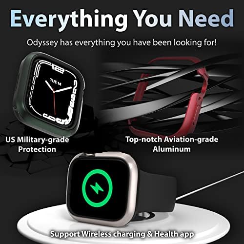Корпус Apple Watch от авиационен алуминий Odyssey с вкара линия на Apple Watch Milanese Премиум-клас от неръждаема стомана, за Apple