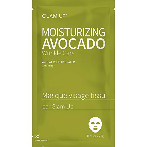С маска от glam up BTS Moisturizing Авокадо - Дълбока хидратация, Подмладяване, за Раздразнена кожа Nature made Свежа опаковка Daily