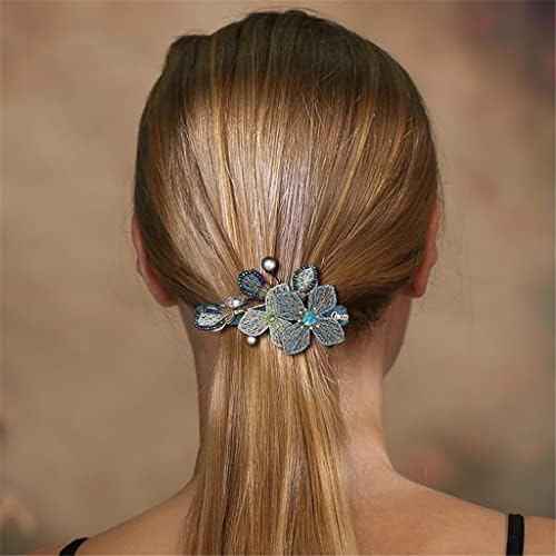 WYBFZTT-188 Бродирани шнола за коса с цвете пеперуди, кристален шнола за коса, шнола в една дума от Планински Кристал, Висококачествени