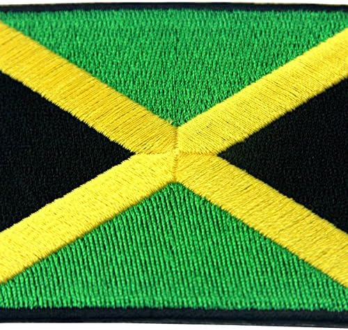 Флаг На Ямайка Бродирана Емблема На Rasta Ямайски Растафарианский Национален Ютия На Нашивке