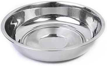 РГ inc 2 Опаковки, Чаши за котки от неръждаема стомана - Основни купички за кучета и котки храна и вода | се отстранява Умората