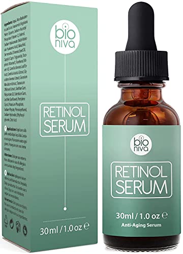 Ретиноловая серум - 2,5% система за доставка липосом ретинол с витамин С, Бакутиолом, алое и веганской хиалуронова киселина - Тежкотоварни