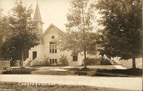 Първата Конгрегационалистская църква Бензония, Мичиган, Мичиган Оригиналната Антични Картичка 1931 г.